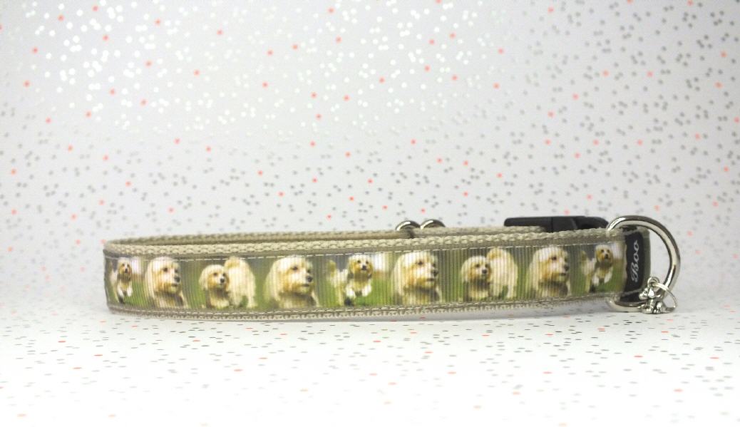 Halsband mit Ripsbordüre